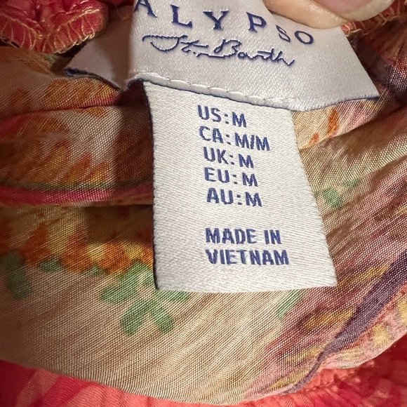 Calypso St Barth Printed Maxi Skirt NWOT - M - Picture 7 of 9